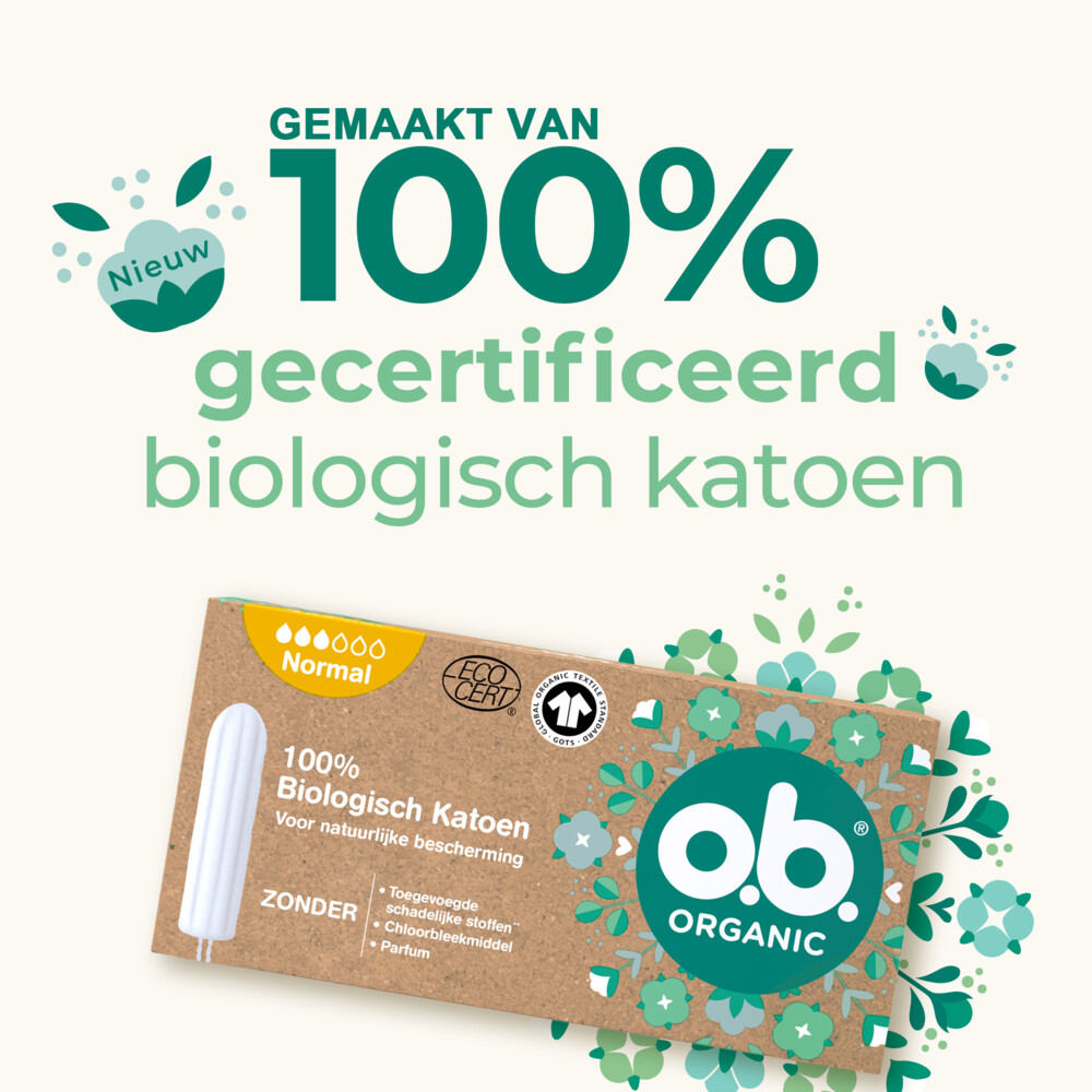OB Organic Cotton Normaal16 stuks