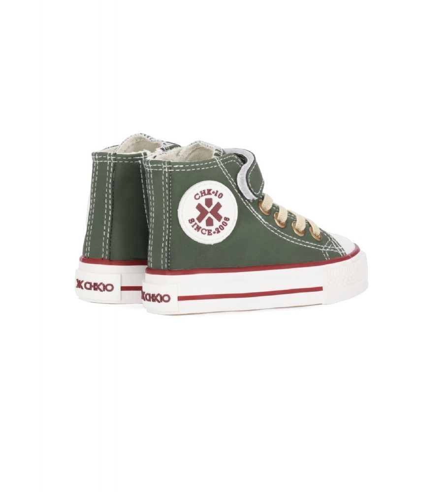 Tênis infantil Chika10 Lito, tamanho 37, verde.