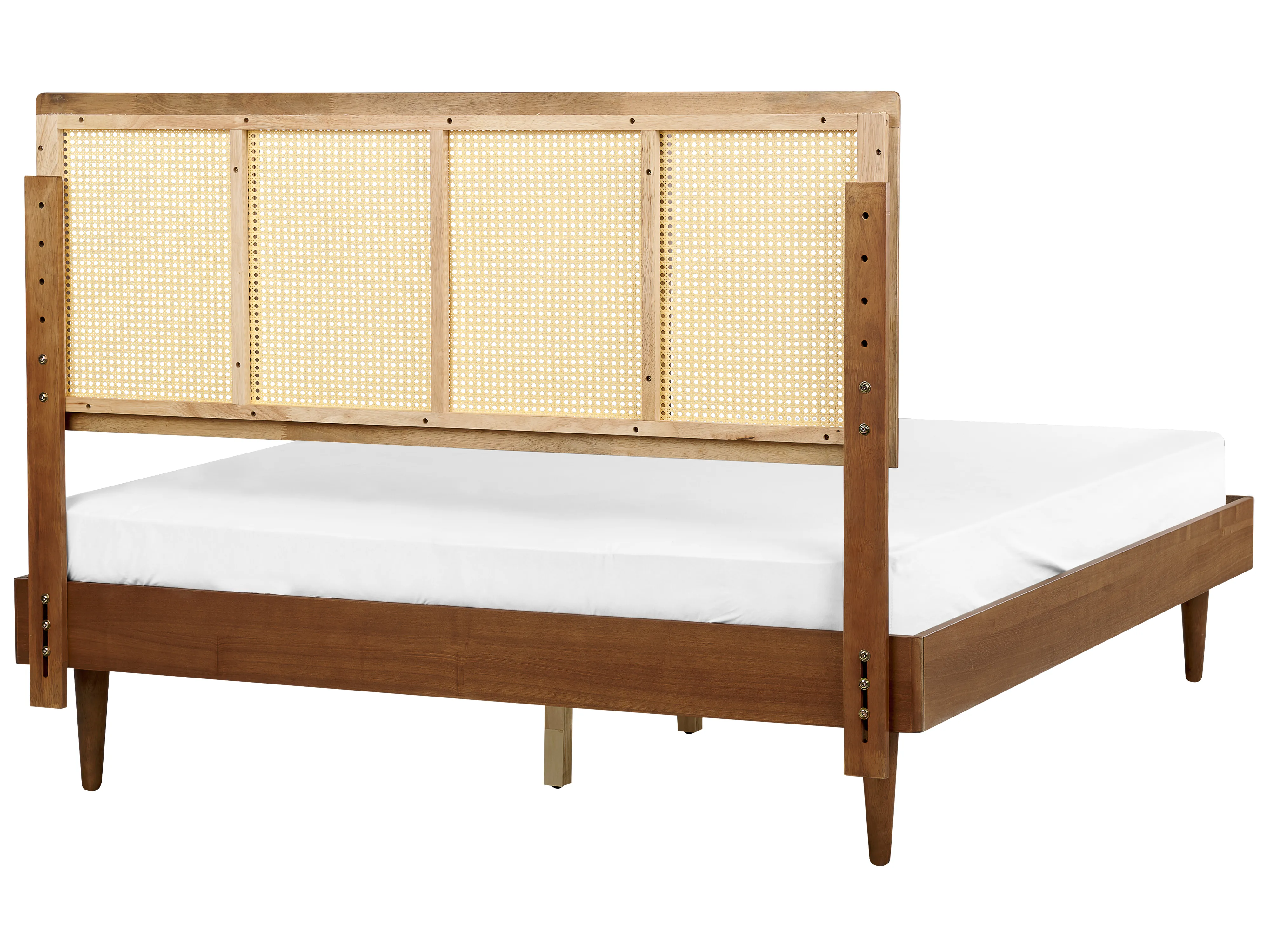 Bed Rotan AURAY 160 x 200 cm Bruin