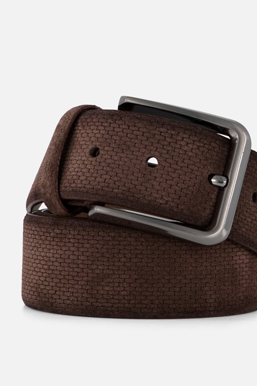 Ziengs Riem bruin Suede
