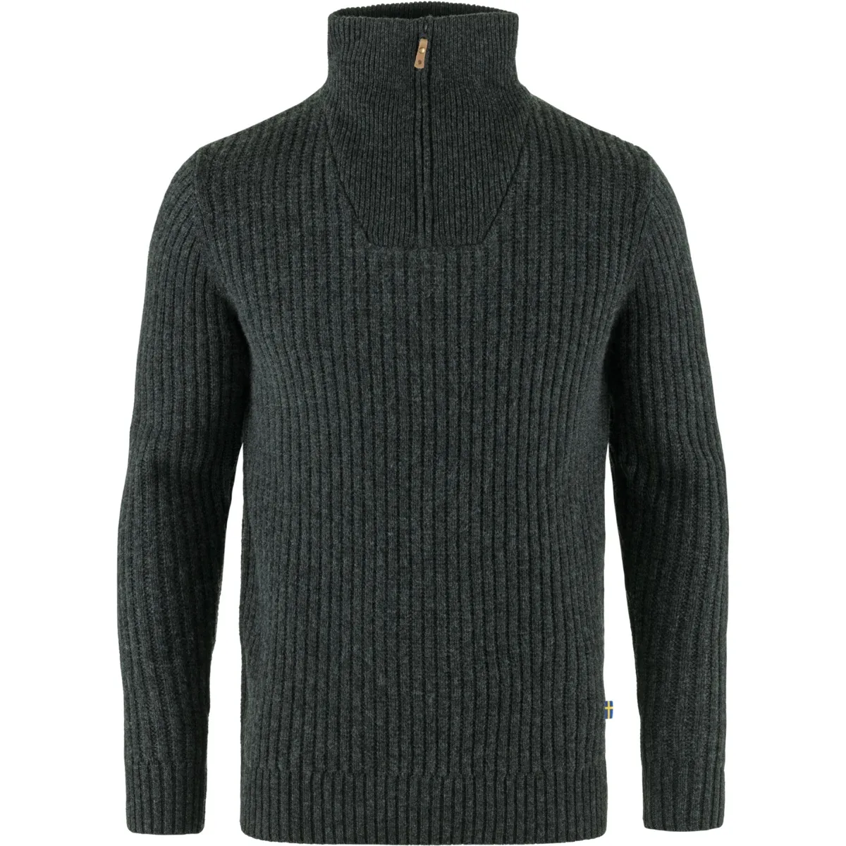 Fjällräven Övik Half Zip Knit M Dark Grey