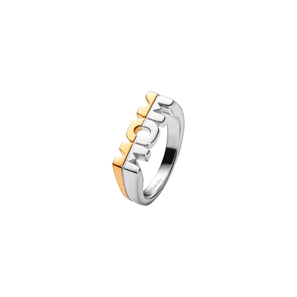 Maria Black  Two Tone Mom Ring - forgyldt/sølv