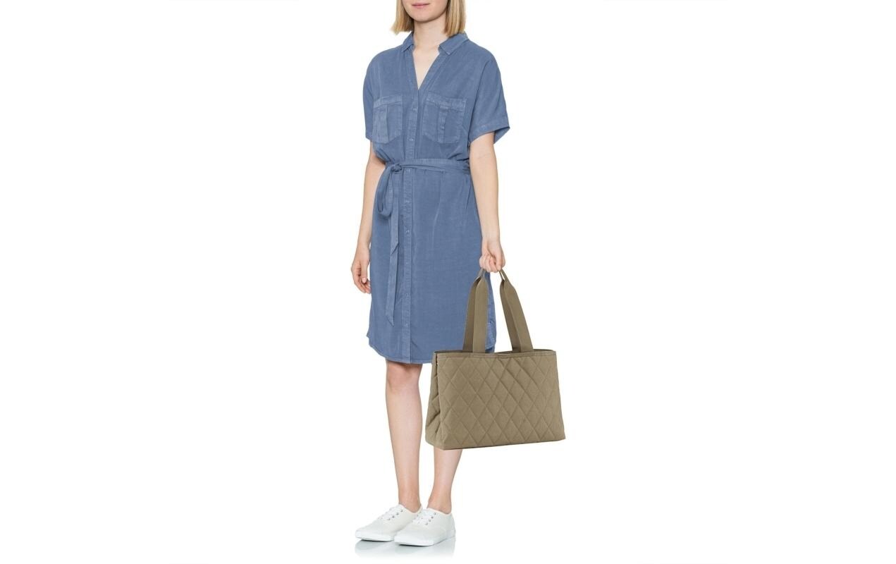 Tasche Classic Shopper L Rhombus OliveSchultertasche für jeden Tag