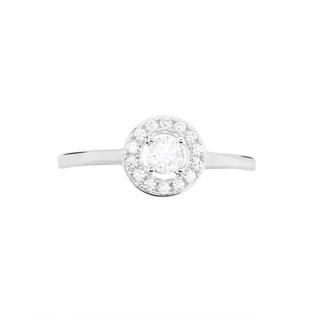 Bague Star Or Blanc Oxyde De Zirconium