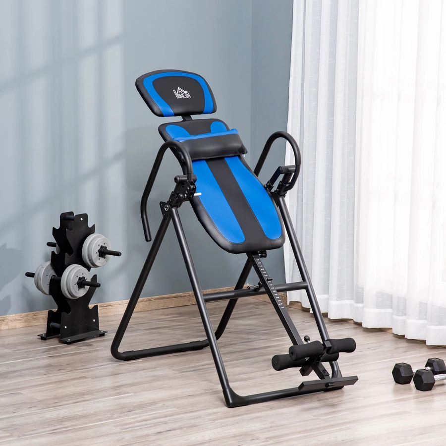 HOMCOM Inversionsbank klappbar schwarz, blau