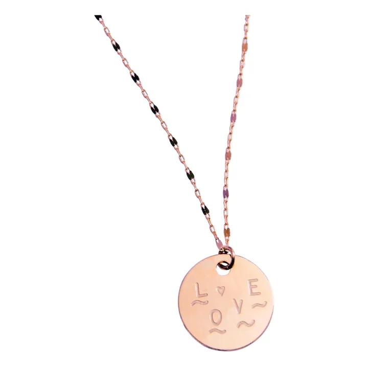 Adorabili Grosse Médaille Love | Doré