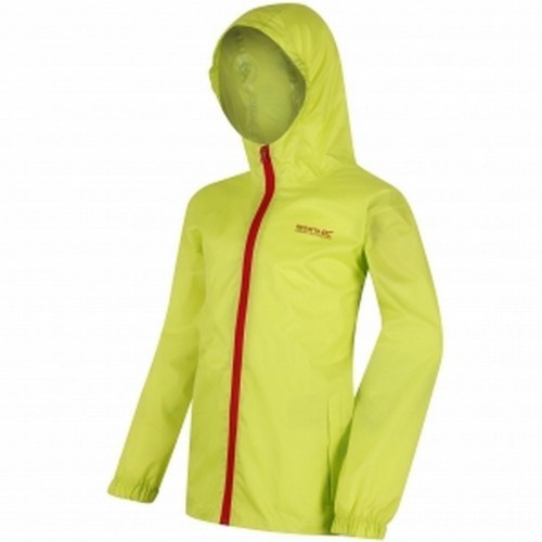 Jaqueta impermeável infantil, verde limão