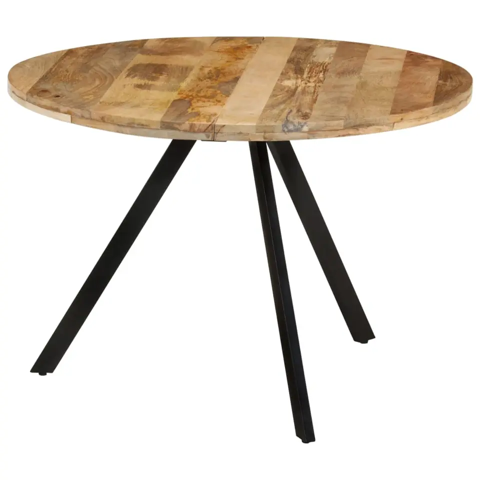 vidaXL - Eettafel - Bruin - Hout - Ø 110 x 75 cm