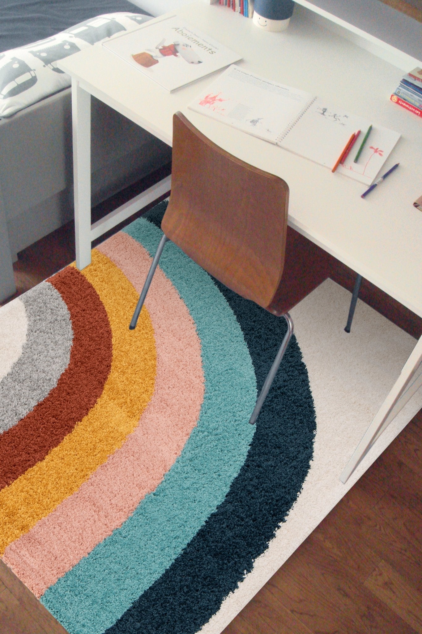 AFK Living vloerkleed Colors - voor kinderen - blauw