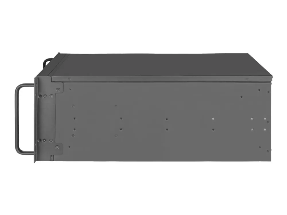 SilverStone RM42-502 - Rack-monterbar - 4U - SSI EEB - ingen strømforsyning (ATX / PS/2) - sort - USB/Lyd