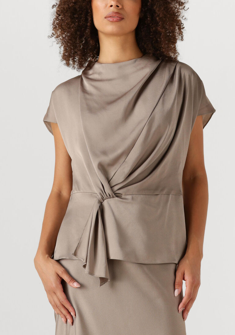 taupe bruuns bazaar top bbtinja blouse