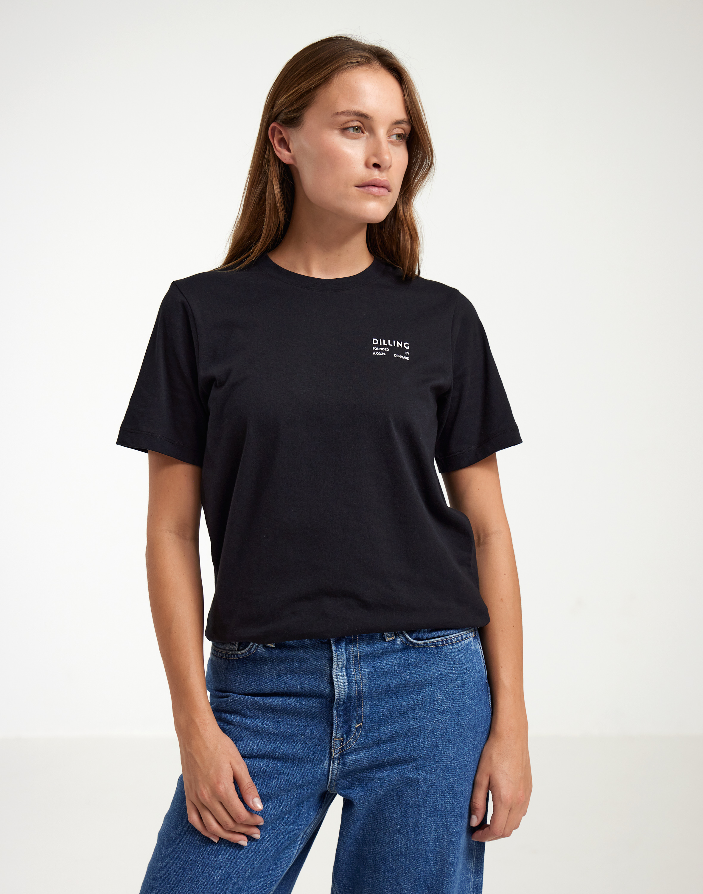 T-shirt van katoen voor dames in Wit
