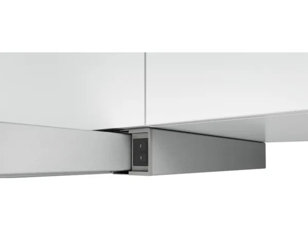 Bosch Serie | 2 DFM064W54 - Hætte - teleskopisk - Niche - bredde: 52.6 cm - dybde: 29 cm - udtrækning og recirkulation (-) - med intern motor - metalsølv