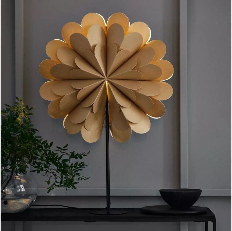 Markslöjd - Maravilla - Staande Ster - Goud/Zwart - Hoogte 68 cm
