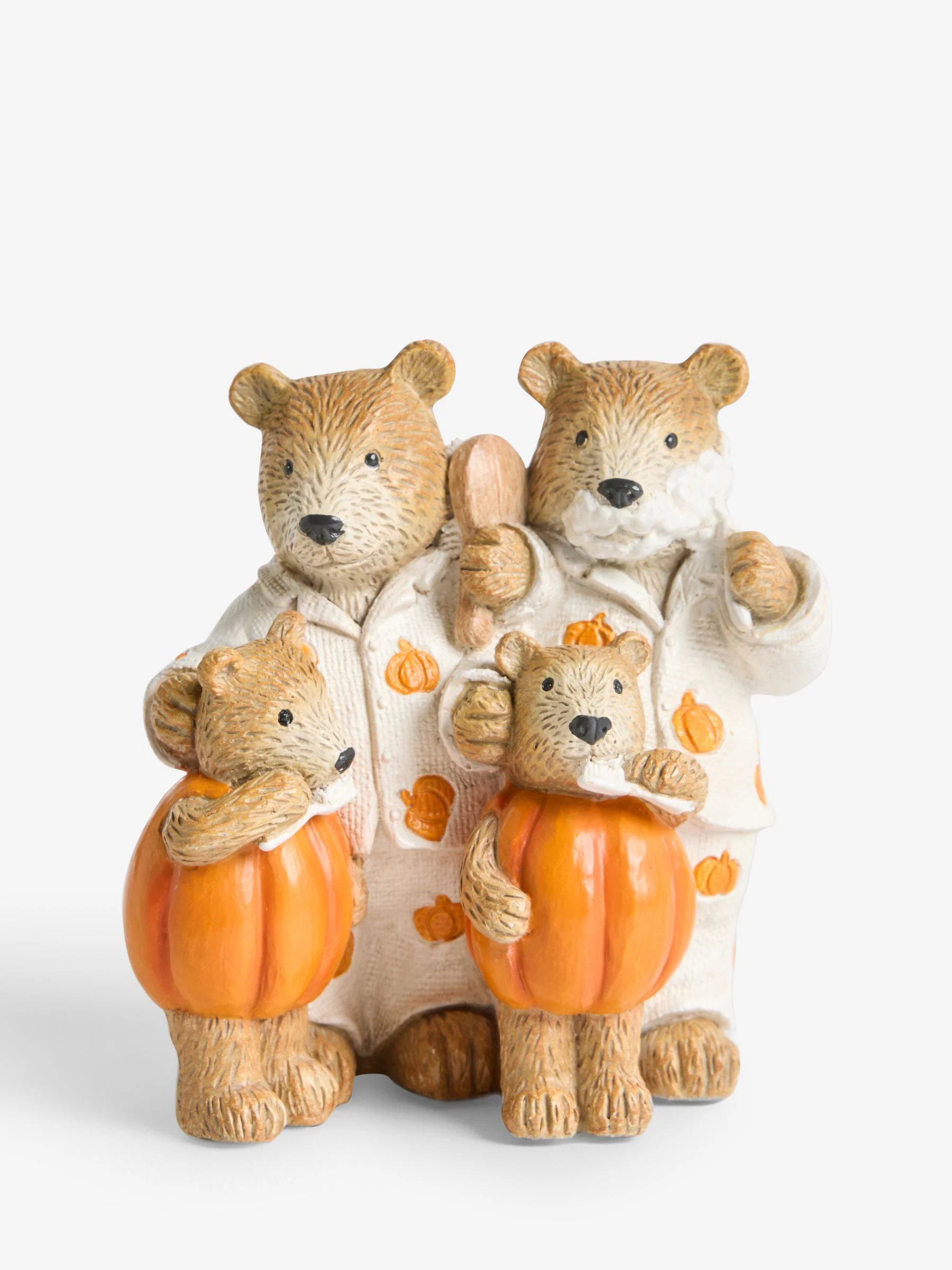 Bertie Bear Familie Pompoen Ornament
