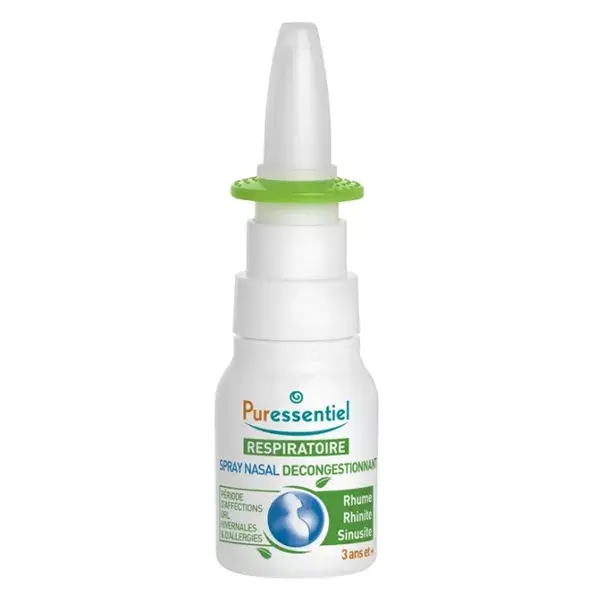 Spray Nasal Descongestionante Respiratório Puressentiel com Óleos Essenciais Orgânicos 15ml