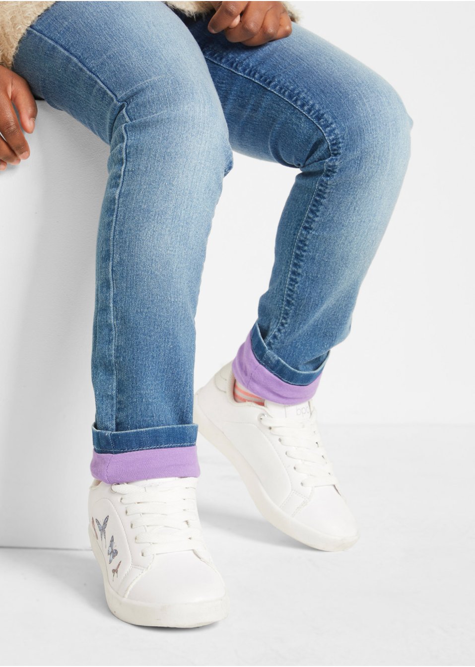 Jean thermo fille avec doublure jersey