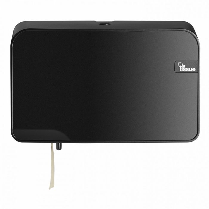 E-Tissue Black traditioneel Toiletrolhouder Duo (447052)