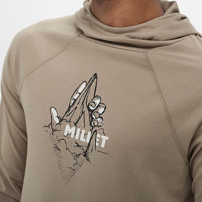 MILLET - T-SHIRT ML A CAPUCHE MILLET PRINT HOODIE M