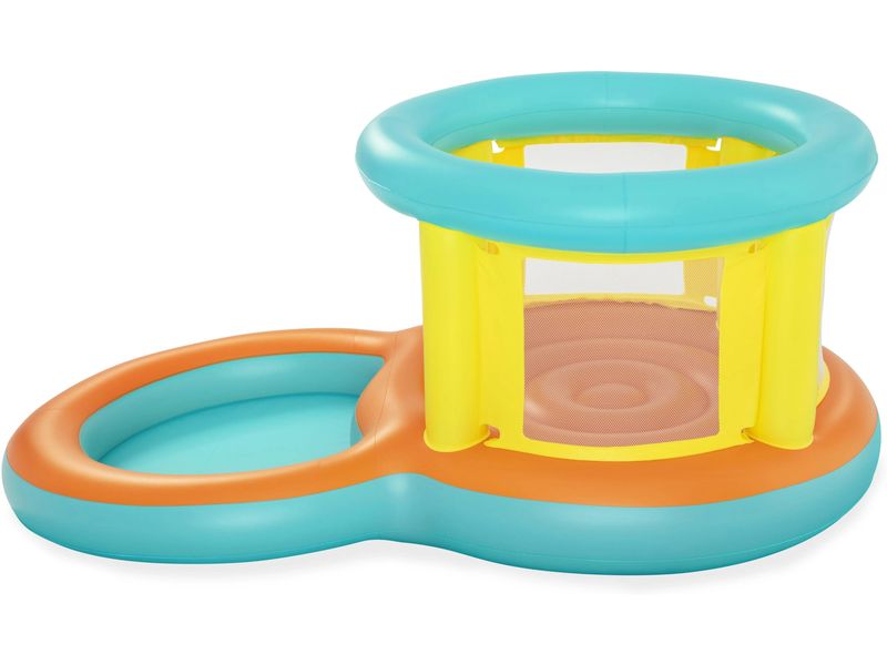 Bestway Planschbecken Jumptopia Bouncer & Play 239 x 142 x Aufblasbare Hüpfburg und Planschbecken