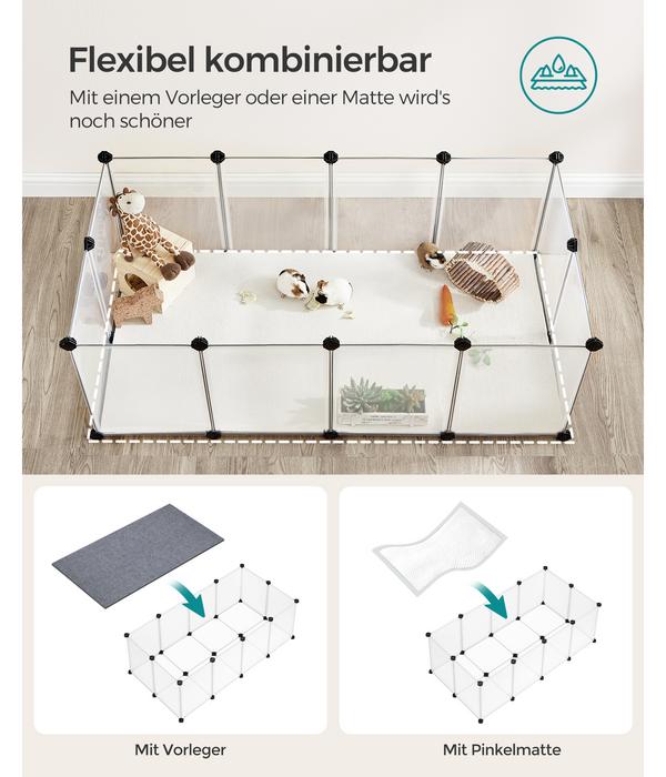 Feandrea Freigehege mit Bodenplatten,