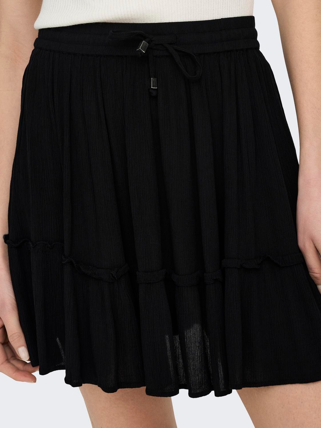 ONLY Minirock »ONLIBIZA LIFE  SHORT SKIRT WVN NOOS«, mit Volant