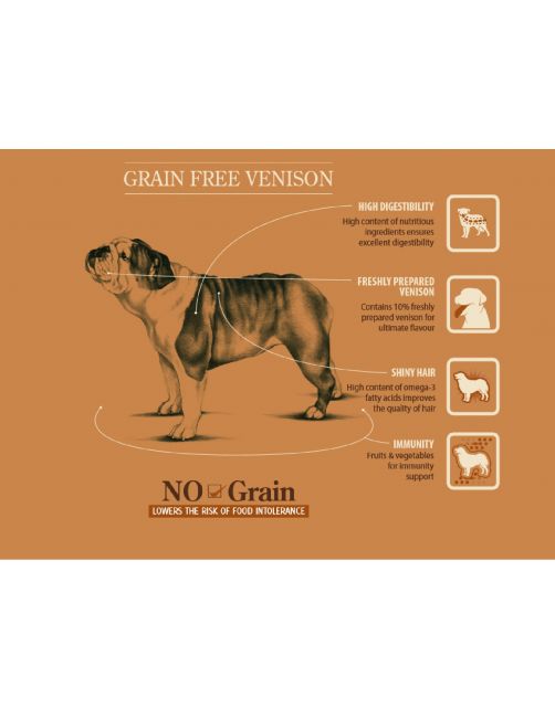 Sam's Field Adult High Meat & Grain Free Hert - Hondenvoer