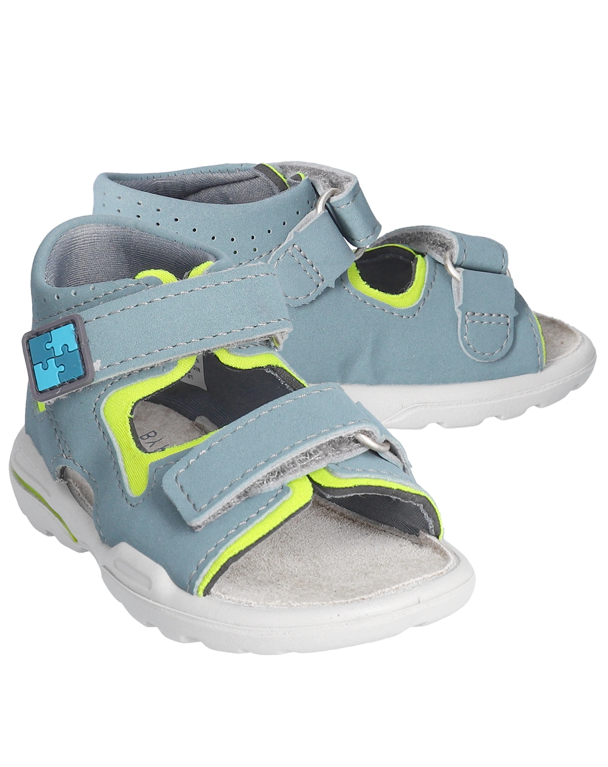 Klett-Sandalen MANTO in arctic/neongelb