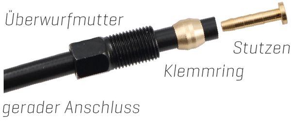 SM-BH59JK Bremsleitung  schwarz  1700mm