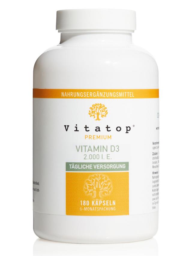 Vitamin D3 mit 2.000 I. E., 6-Monatsvorrat