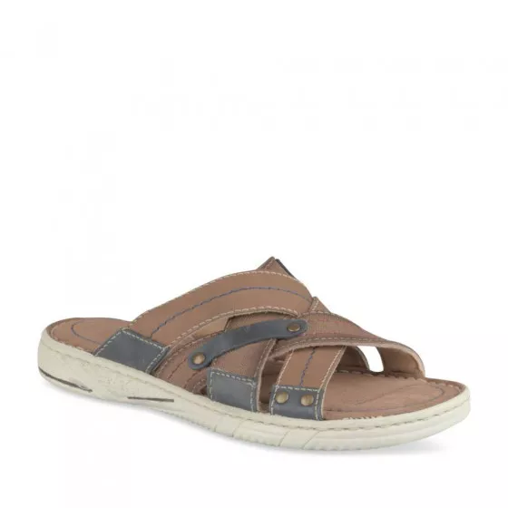 Mules COGNAC MEGIS CASUAL