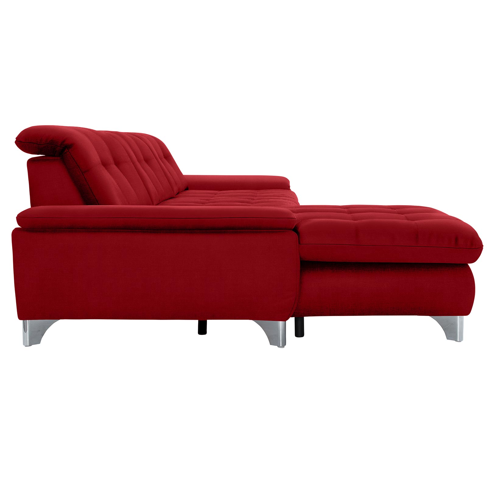 polsterpower Ecksofa - Miro bordeaux - Basismodell - Recamiere links