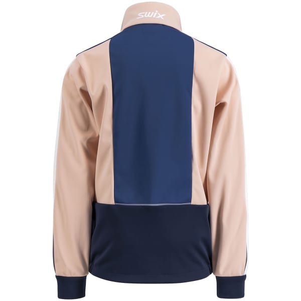 Veste ski de fond SWIX CROSS JACKET JR PEACH WHIP