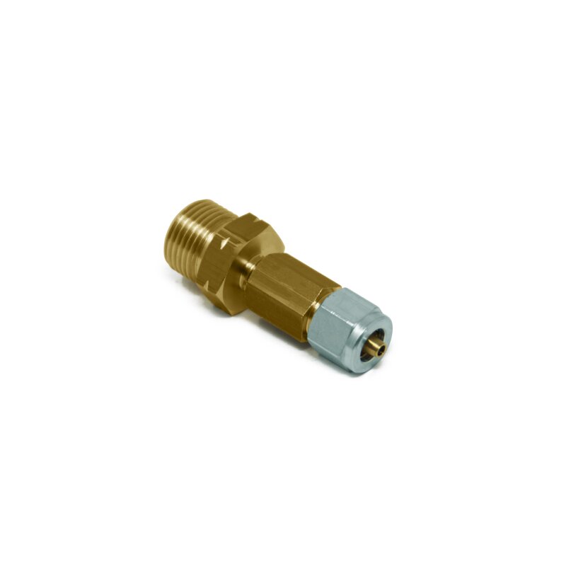Adapterstück W21.8 x 1/14 LH / 6mm Flexleitung