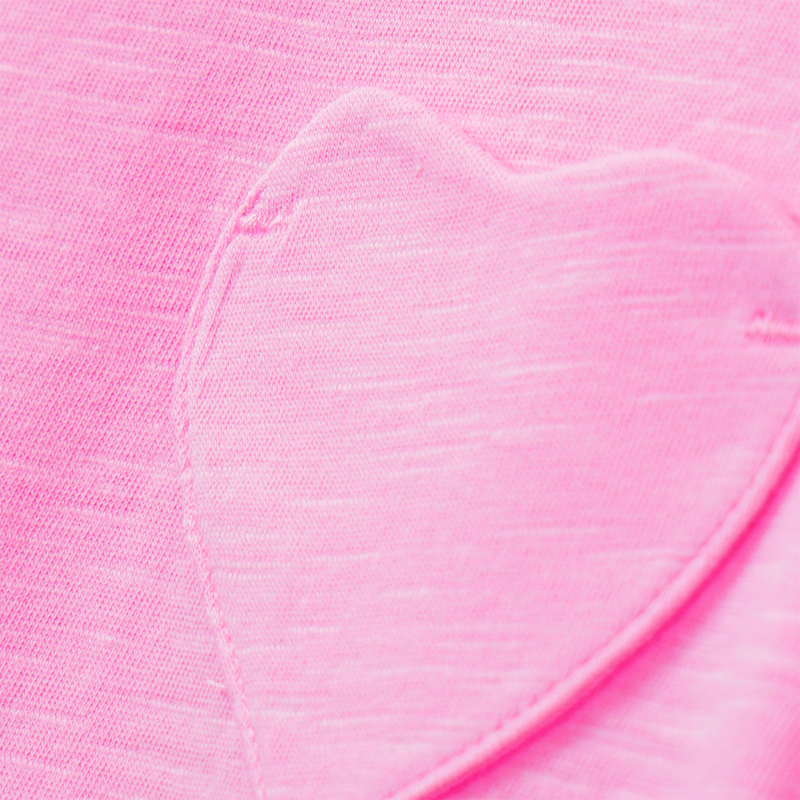 Yigga Mädchen T-Shirt mit Herz-Tasche rosa