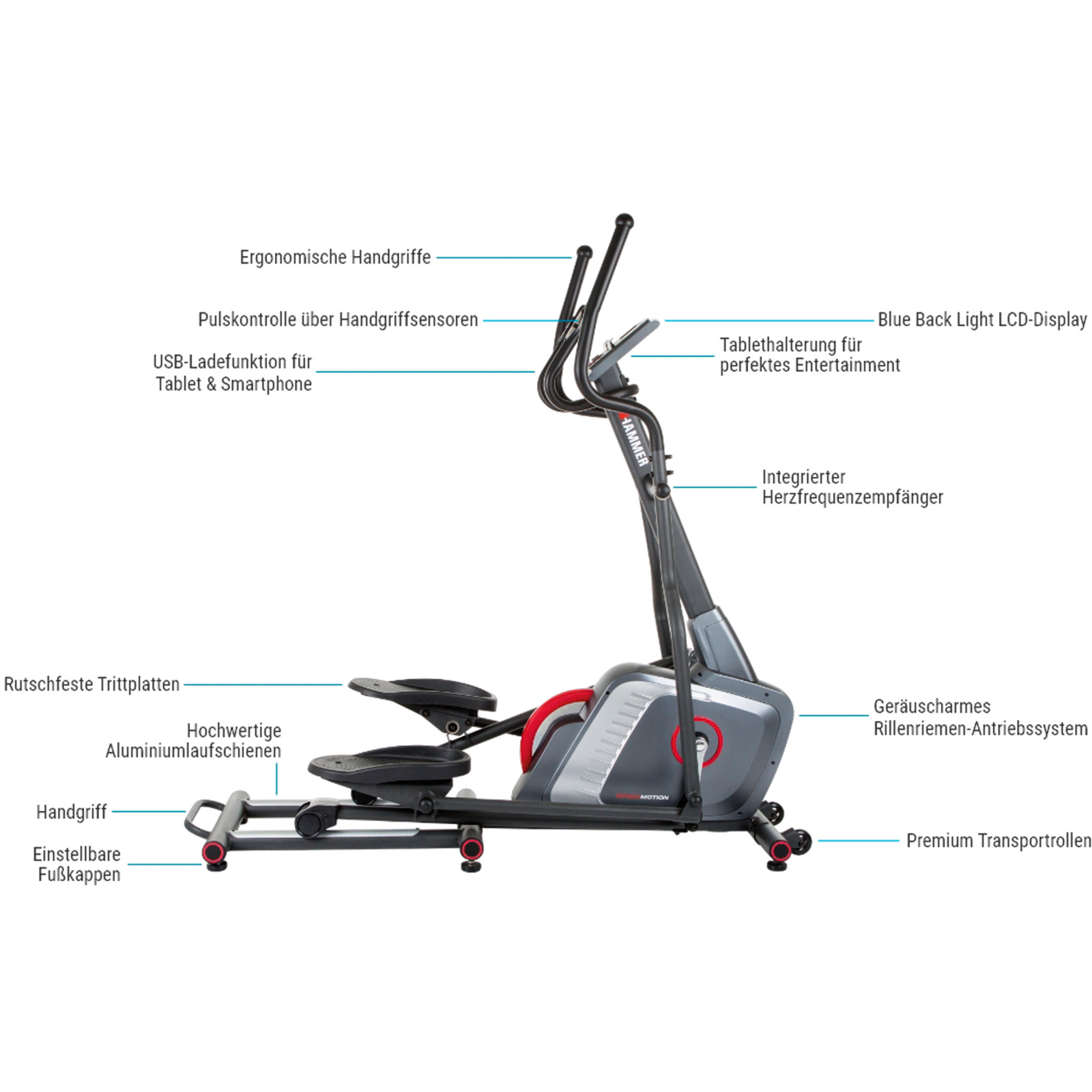 Hammer Elipsentrainer Speed-Motion BT