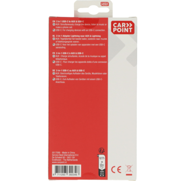 Carpoint USB-C adapter 2 in 1
