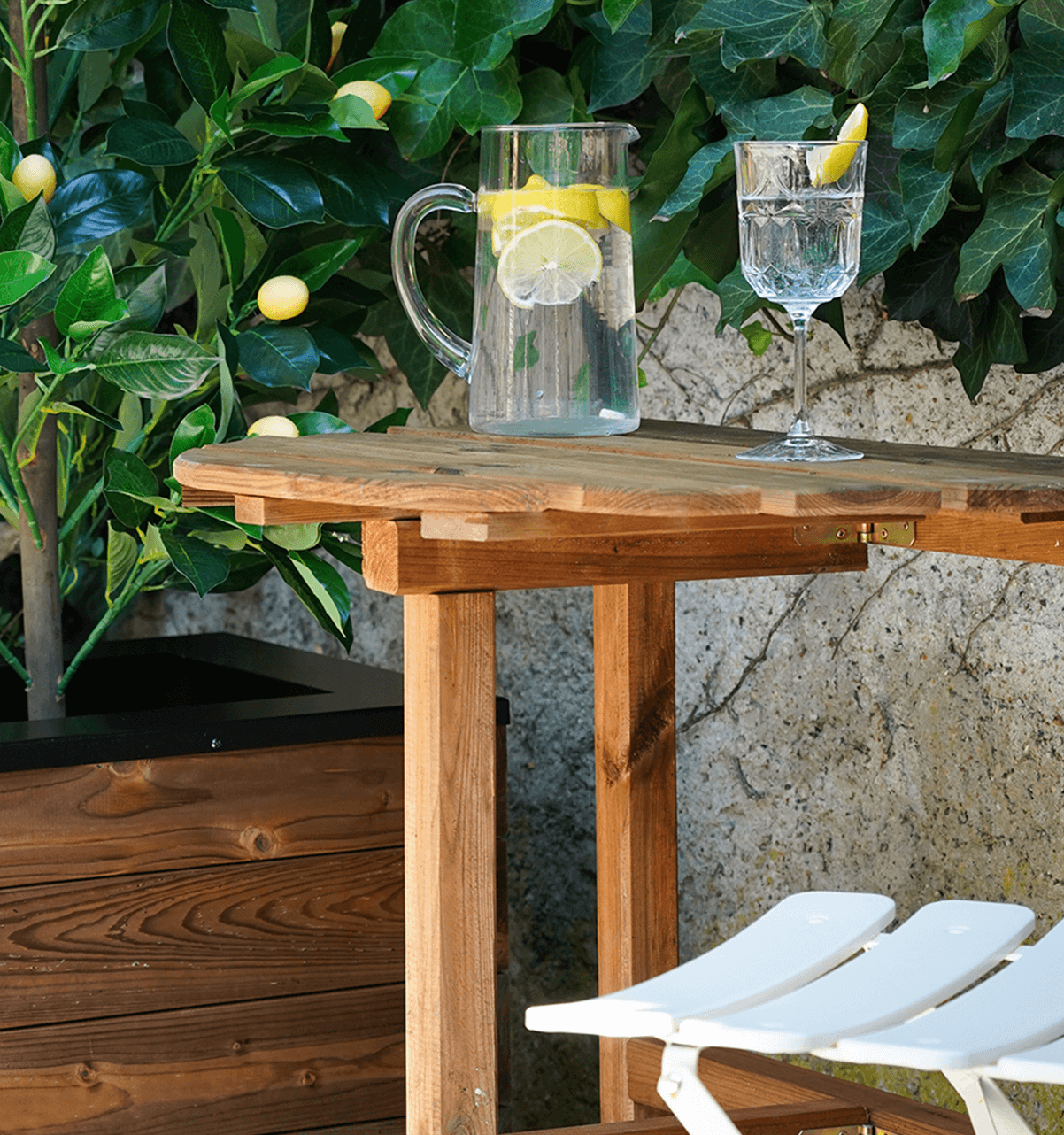 Table pliante demi-lune adapt-o
