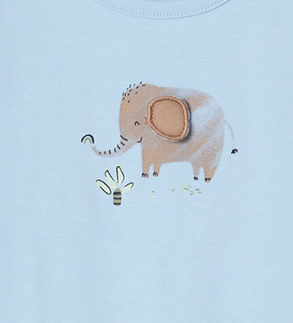 Name It Body L/æ - NbmHannon - Chambray Blue m. Elefant