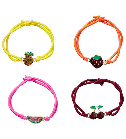 Pieces Kids Haargummi - PkLullo - 4er-Pack - Mai - Flammenorange