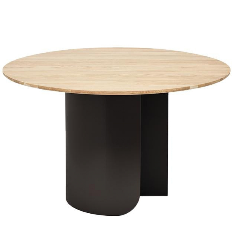 FÉST Plateau eettafel 120 zwart eiken blad