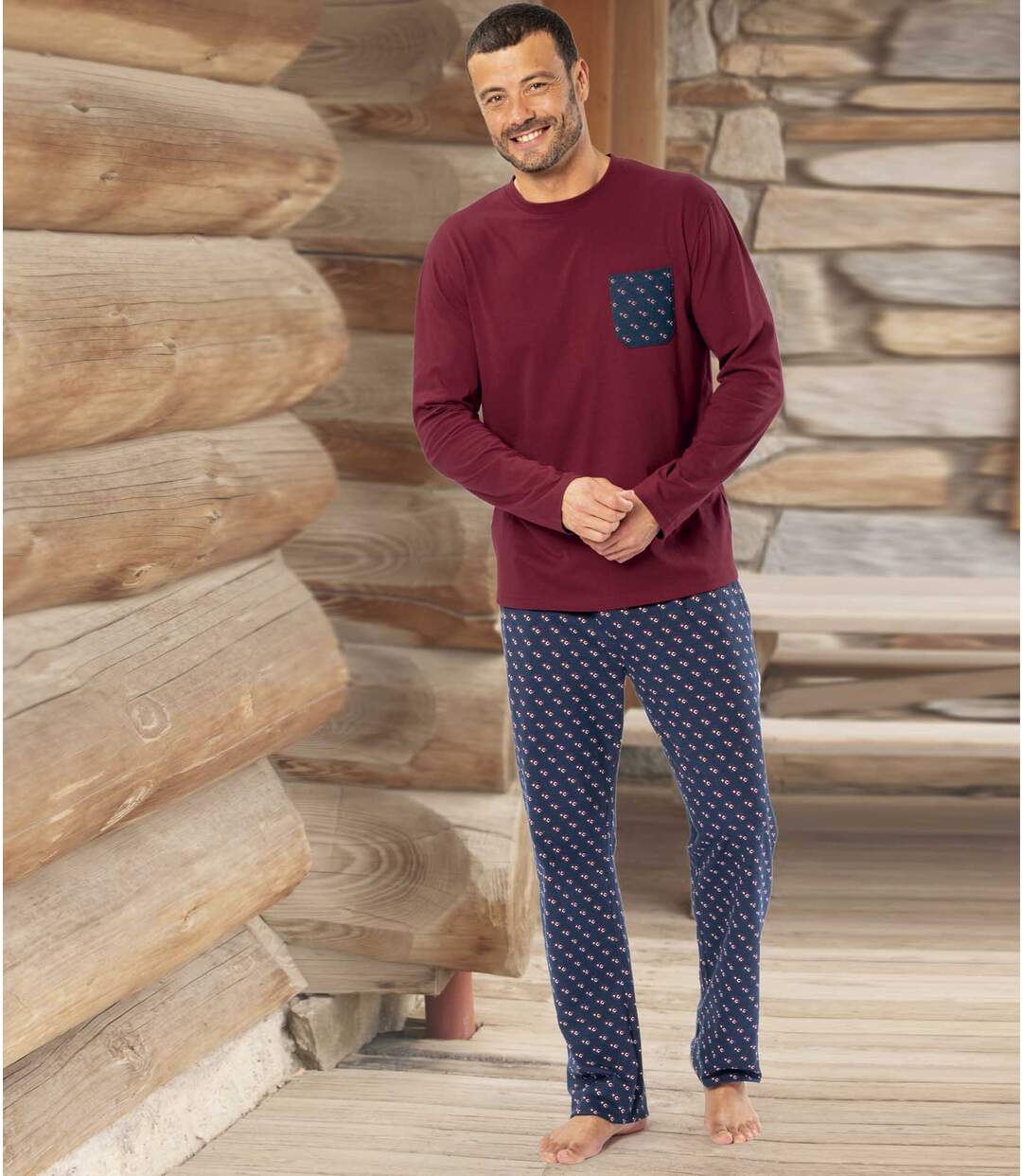 Pyjama Jersey Bicolore Fantaisie