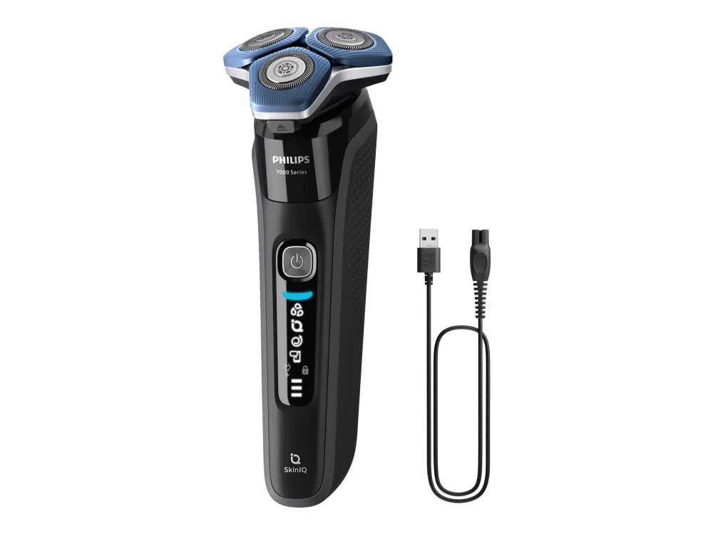 Philips 7000 Series S7886 - Shaver - trådløs - blæksort - med Phillips OneBlade