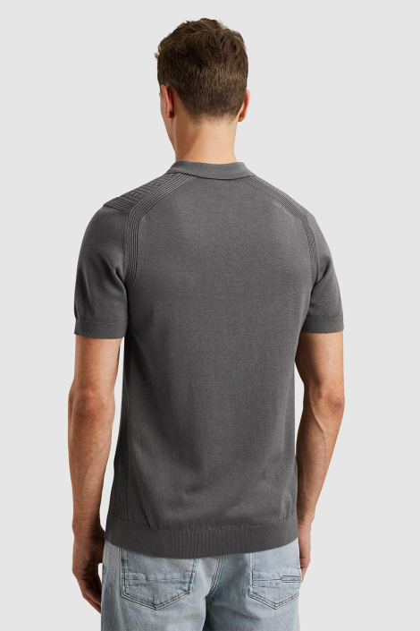 Cast Iron grijze heren polo