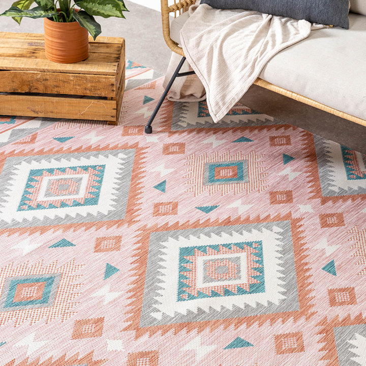 Bohemian buitenkleed - Vedra Aztec Roze