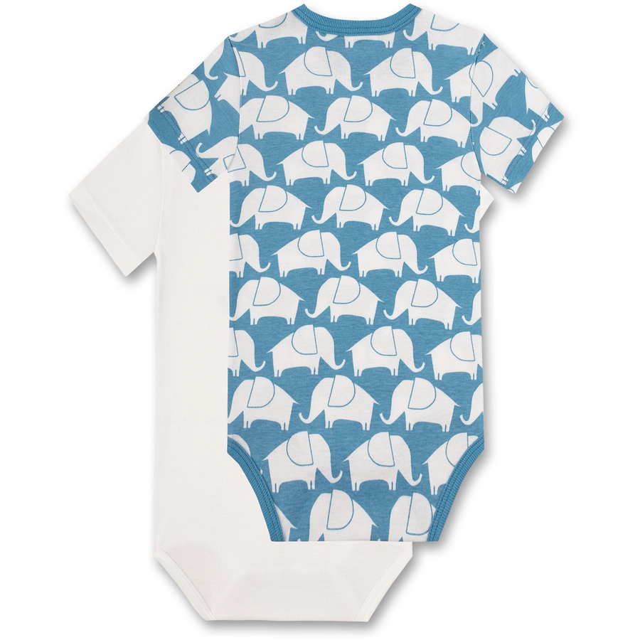 Sanetta Body Elefant Doppelpack offwhiteblau