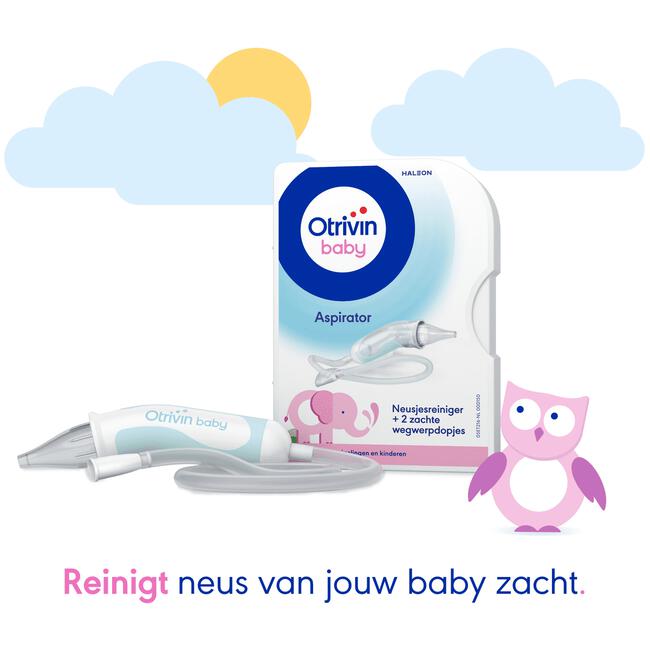 Otrivin Baby Aspirator Neusjesreiniger bij een Verstopte Neus