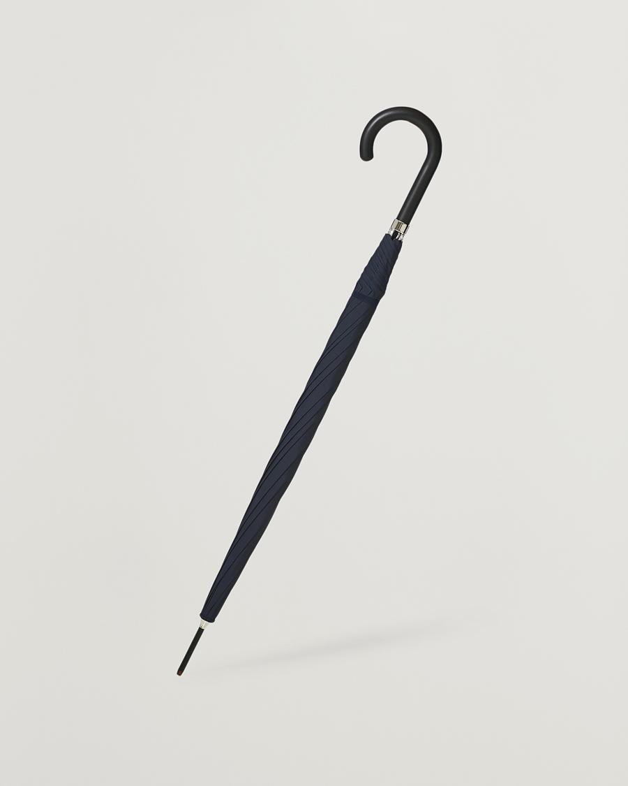 Fox Umbrellas Hardwood Automatic Umbrella Navy