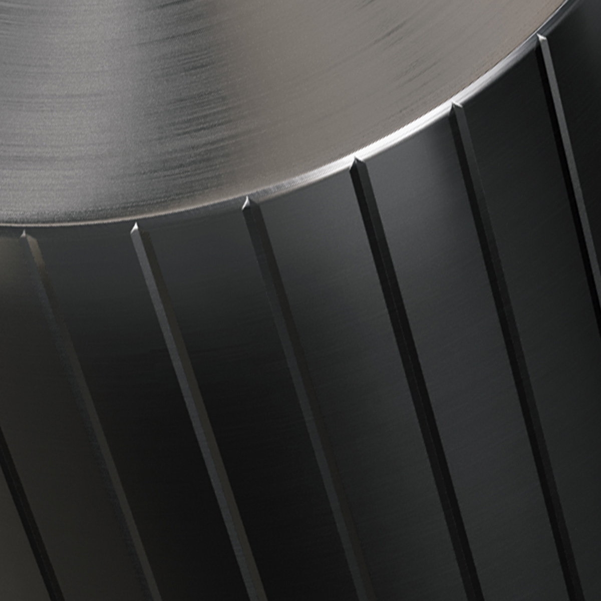 Brauer Stripe verhoogde wastafelkraan model A met ColdStart gunmetal geborsteld PVD