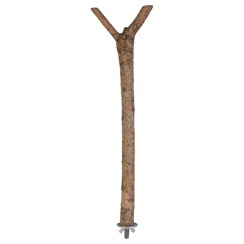 Perchoir en forme de Y en bois naturel L Trixie